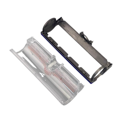 Pour aspirateur Dyson V8/V10, brosses de sol à entraînement direct anti-enchevêtrement, pièces de carrosserie transparentes, style : kits de coque SH18041970-05
